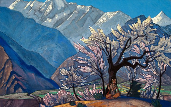 Картина (репродукция, постер): Кришна (Весна в Кулу), 1930 - Николай Рерих