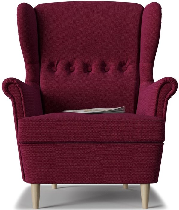 Кресло Торн Razz бордового цвета - лучшие Интерьерные кресла в INMYROOM