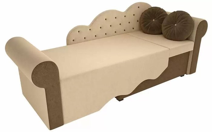 Диван-кровать Тедди коричнево-бежевого цвета  - лучшие Прямые диваны в INMYROOM