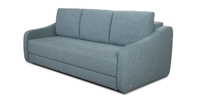 Прямой диван-кровать Иден серо-голубого цвета - купить Прямые диваны по цене 71550.0