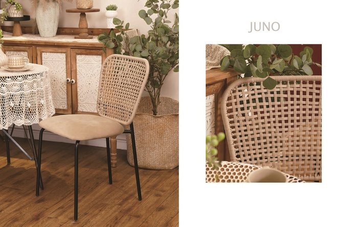 Стул Juno темно-бежевого цвета - лучшие Обеденные стулья в INMYROOM