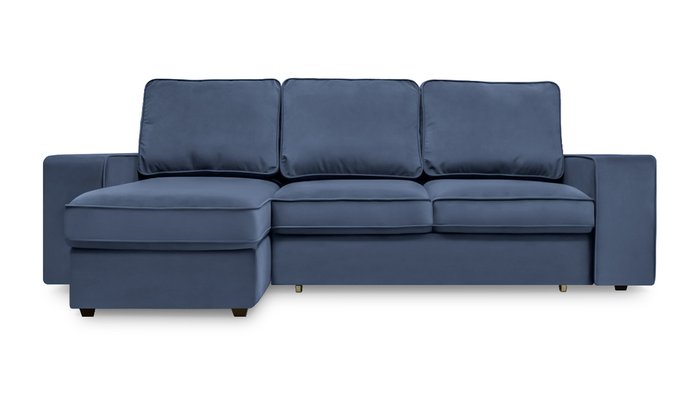 Угловой диван-кровать Монако синего цвета - купить Угловые диваны по цене 91500.0