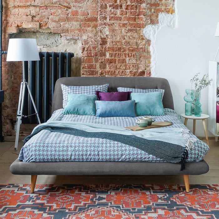 Кровать Loa фиолетового цвета 160x200  - лучшие Кровати для спальни в INMYROOM