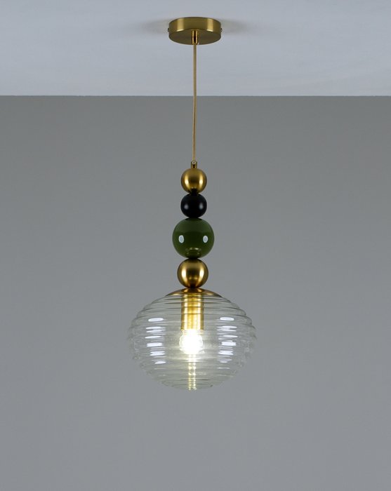 Светильник подвесной Arti со стеклянным плафоном  - купить Подвесные светильники по цене 10990.0