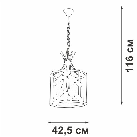 Подвесная люстра V3926-1/8 (металл, цвет черный) - купить Подвесные люстры по цене 20818.0