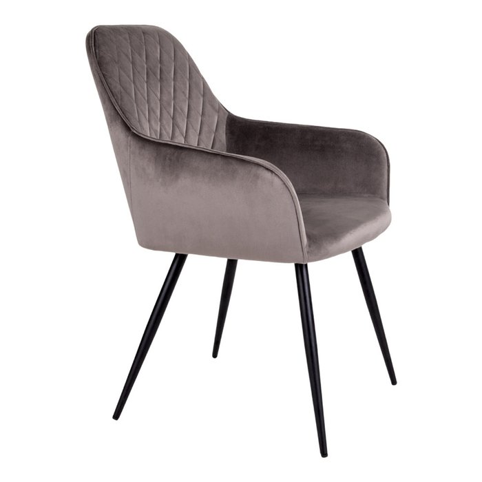 Стул с подлокотником Harbo серого цвета - лучшие Обеденные стулья в INMYROOM