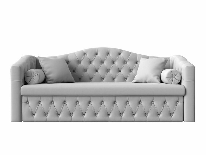 Прямой диван-кровать Мечта белого цвета (экокожа) - купить Прямые диваны по цене 48999.0