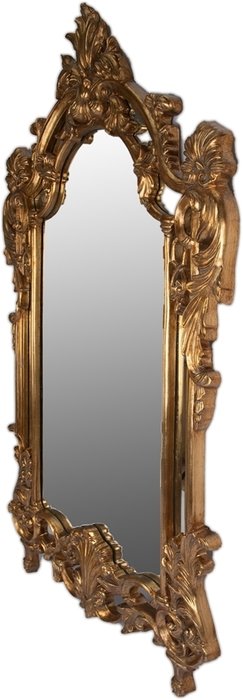 Зеркало настенное золотого цвета - купить Настенные зеркала по цене 46800.0