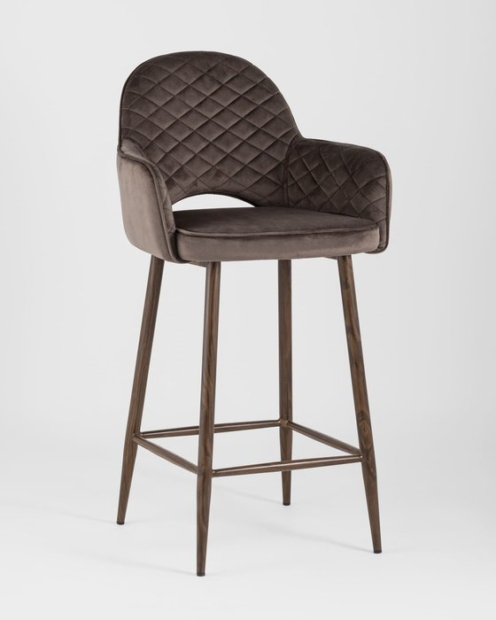 Стул полубарный Венера коричневого цвета - купить Барные стулья по цене 10990.0