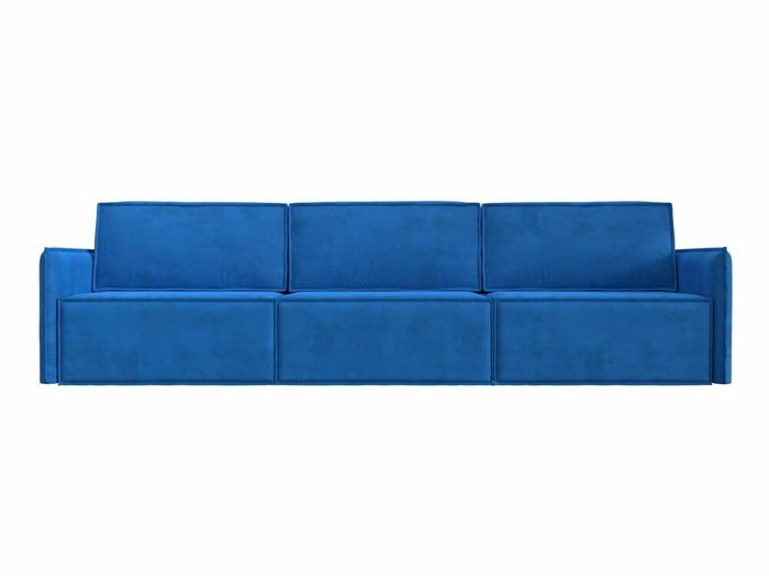Прямой диван-кровать Либерти лонг голубого цвета - купить Прямые диваны по цене 76999.0