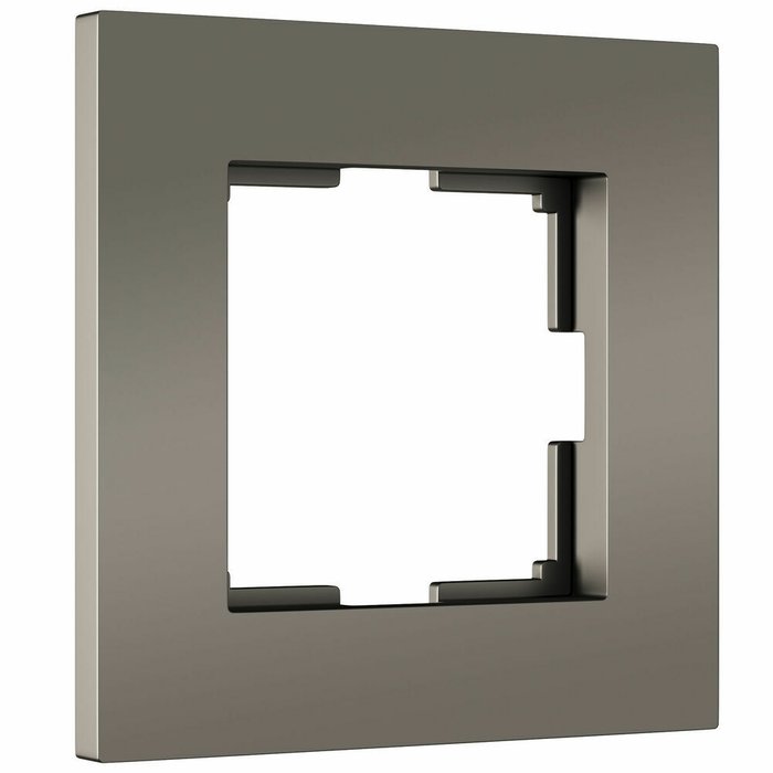 Рамка из пластика на 1 пост Slab бронза матовый W0012963 Рамка из пластика на 1 пост Slab бронза матовый W0012963