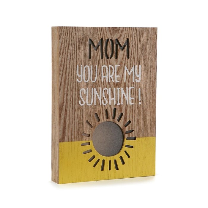 Лайтбокс Mom sunshine из дерева с подсветкой - купить Декор стен по цене 3500.0