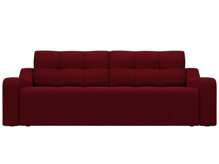 Прямой диван-кровать Итон бордового цвета - купить Прямые диваны по цене 46999.0