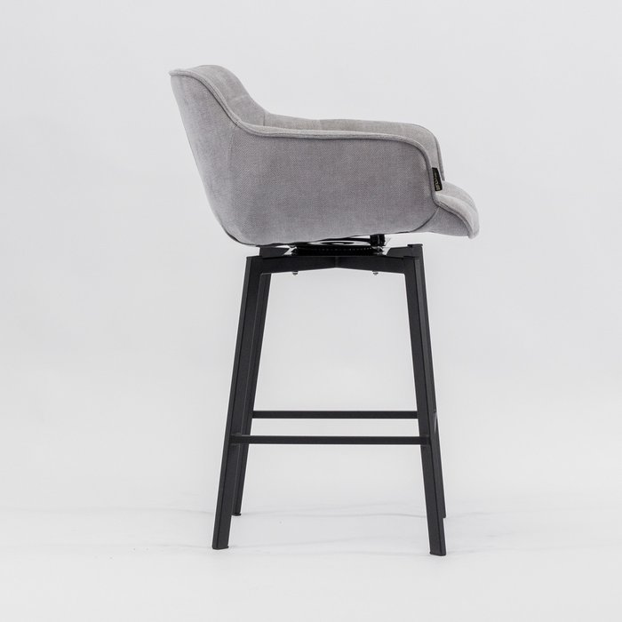 Полубарный стул Авиано светло-серого цвета - лучшие Барные стулья в INMYROOM