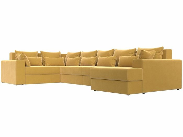 Угловой диван-кровать Майами желтого цвета правый угол - лучшие Угловые диваны в INMYROOM