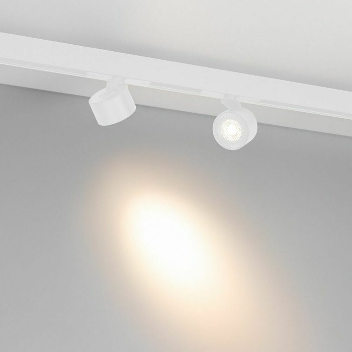 Трековый магнитный светильник Arlight MAG-ORIENT-POINT-R80-12W Warm3000 048405 - лучшие Трековые светильники в INMYROOM