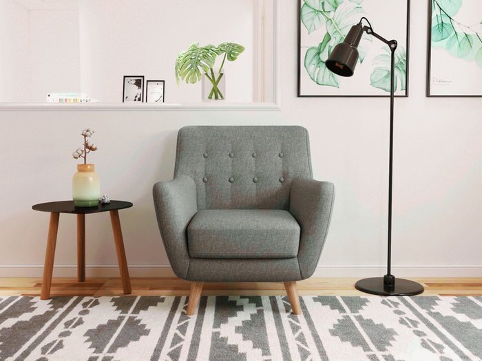 Кресло Picasso серого цвета - лучшие Интерьерные кресла в INMYROOM