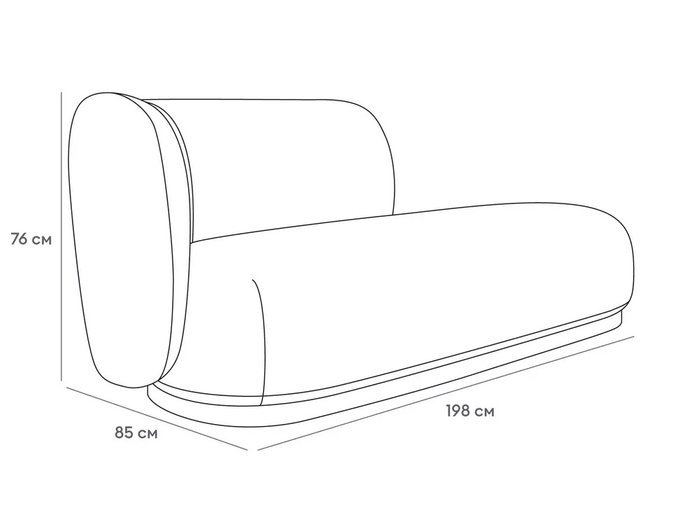 Кушетка-диван Lucca темно-серого цвета левая - лучшие Кушетки в INMYROOM Кушетка-диван Lucca темно-серого цвета левая - лучшие Кушетки в INMYROOM