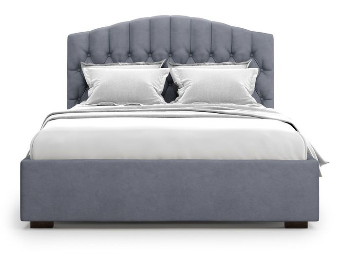 Кровать с подъемным механизмом Lugano 140х200 серого цвета