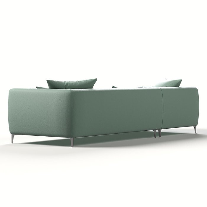 Угловой диван Elegant мятного цвета - лучшие Угловые диваны в INMYROOM