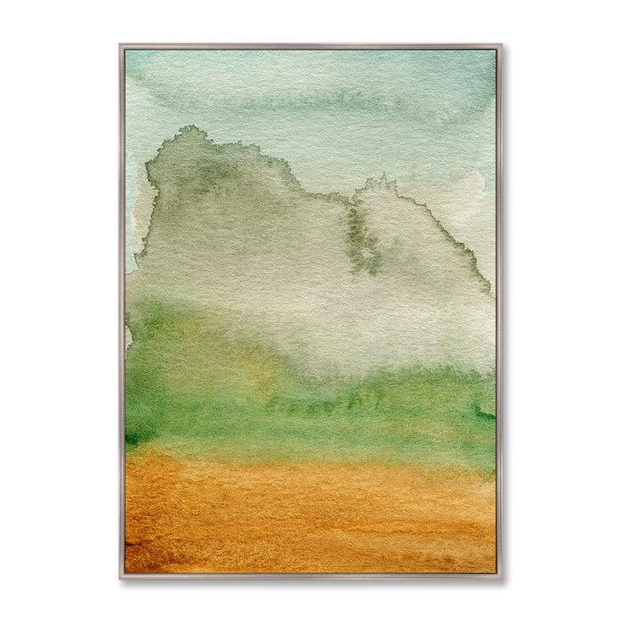 Репродукция картины на холсте Clouds descend on the mountains - купить Картины по цене 21999.0
