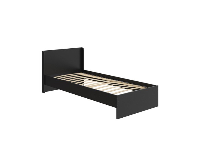Кровать Practica 90х190 черного цвета  - купить Кровати для спальни по цене 10630.0