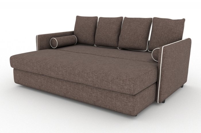 Прямой диван-кровать Cardinal коричневого цвета - купить Прямые диваны по цене 16000.0