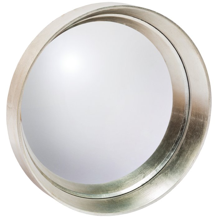Настенное зеркало Хогард Сильвер M в раме серебряного цвета - купить Настенные зеркала по цене 9900.0