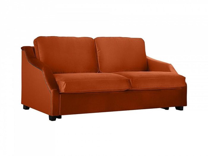 Диван-кровать трёхместный Windsor с молдингом терракотового цвета - купить Прямые диваны по цене 115190.0