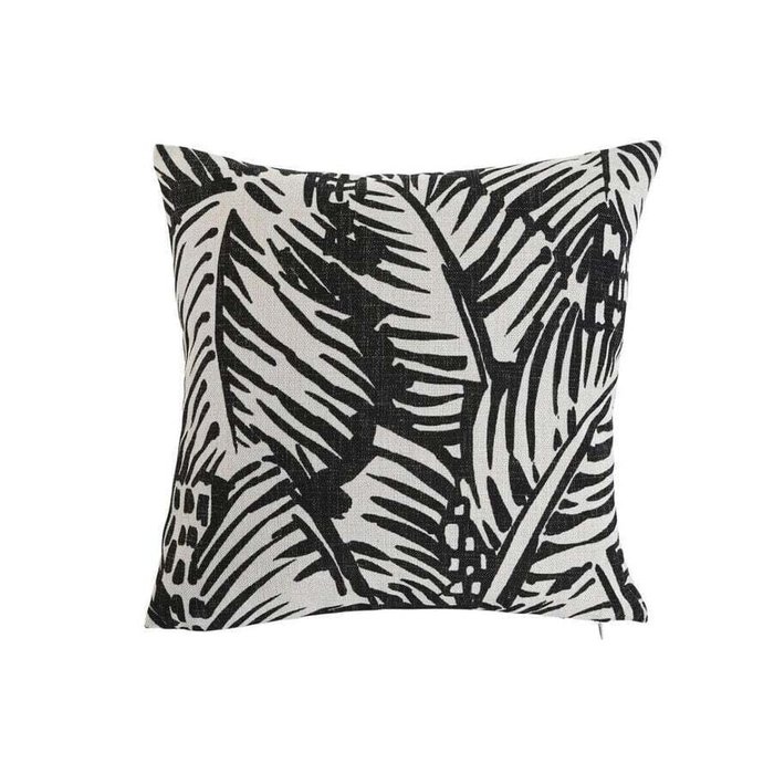 Подушка Home ESPRIT Белый Чёрный печатные 45 x 15 x 45 см Подушка Home ESPRIT Белый Чёрный печатные 45 x 15 x 45 см