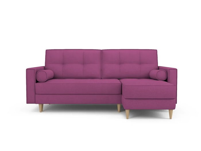 Диван-кровать Отто правый пурпурного цвета цвета