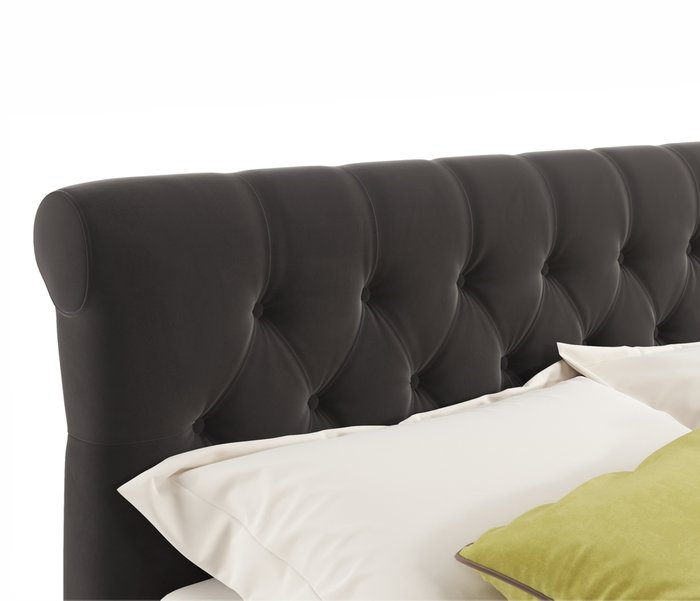 Кровать Ameli 160х200 коричневого цвета - лучшие Кровати для спальни в INMYROOM