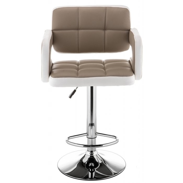 Барный стул Bent бежево-белого цвета - купить Барные стулья по цене 8590.0