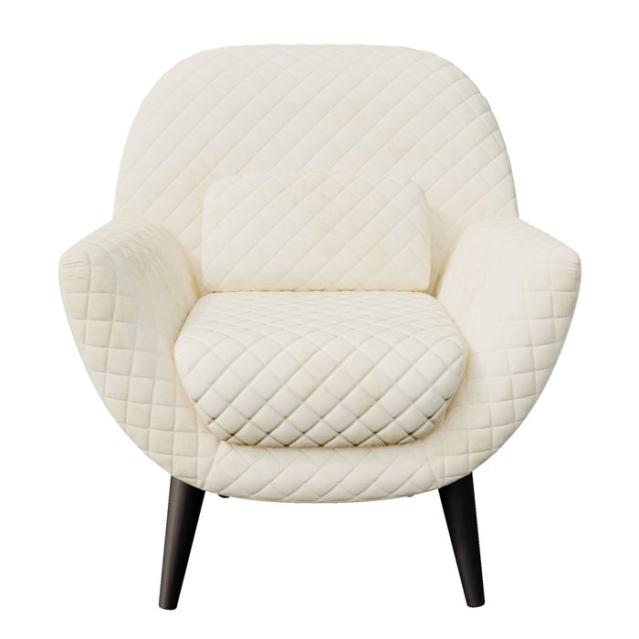 Кресло Гамбург белого цвета - лучшие Интерьерные кресла в INMYROOM