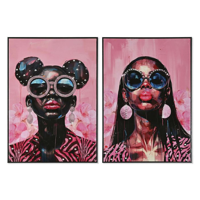 Картина Розовый современный chica лаковый 50 x 3 x 70 cm (2 штук)