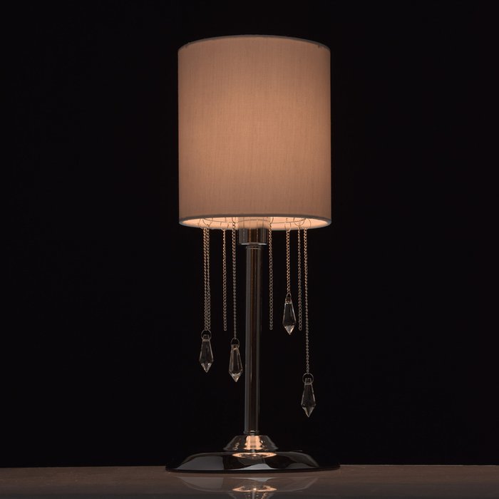 Настольная лампа Федерика нежно-серого цвета - купить Настольные лампы по цене 10910.0