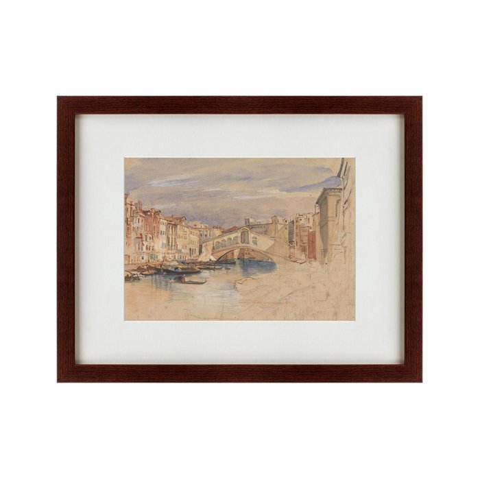 Репродукция картины Venice The Grand canal and Rialto 1850 г. - купить Картины по цене 5995.0
