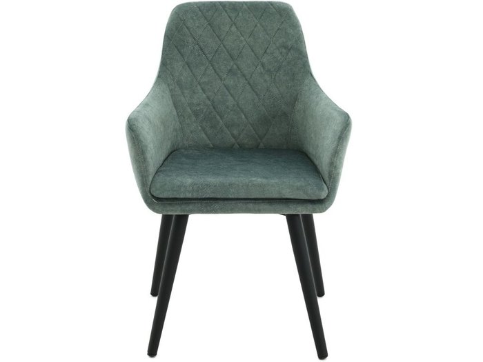 Стул с подлокотниками Ardeko зеленого цвета - купить Обеденные стулья по цене 11300.0