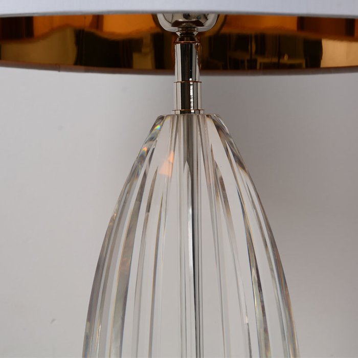 Настольная лампа с основанием из прозрачного стекла - купить Настольные лампы по цене 48590.0