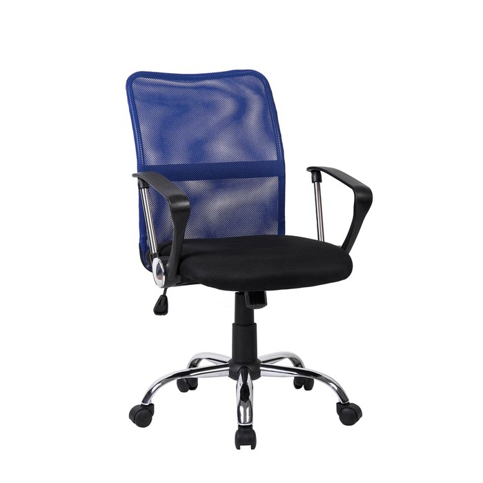 Офисное кресло Top Chairs Junior черно-синего цвета