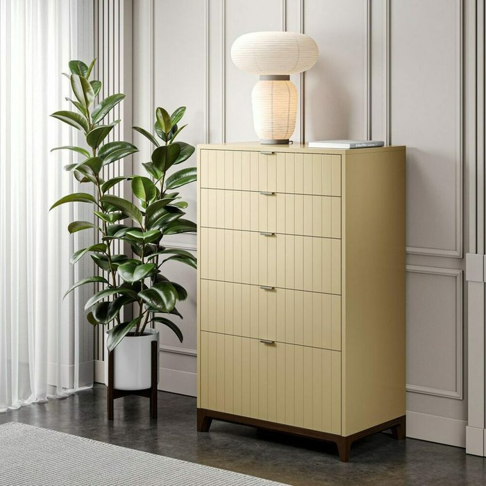 Высокий комод Case CS024 бежевого цвета - лучшие Комоды в INMYROOM Высокий комод Case CS024 бежевого цвета - лучшие Комоды в INMYROOM