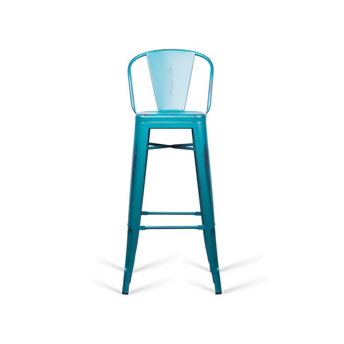 Стул барный Tolix Marais голубого цвета - купить Барные стулья по цене 5500.0