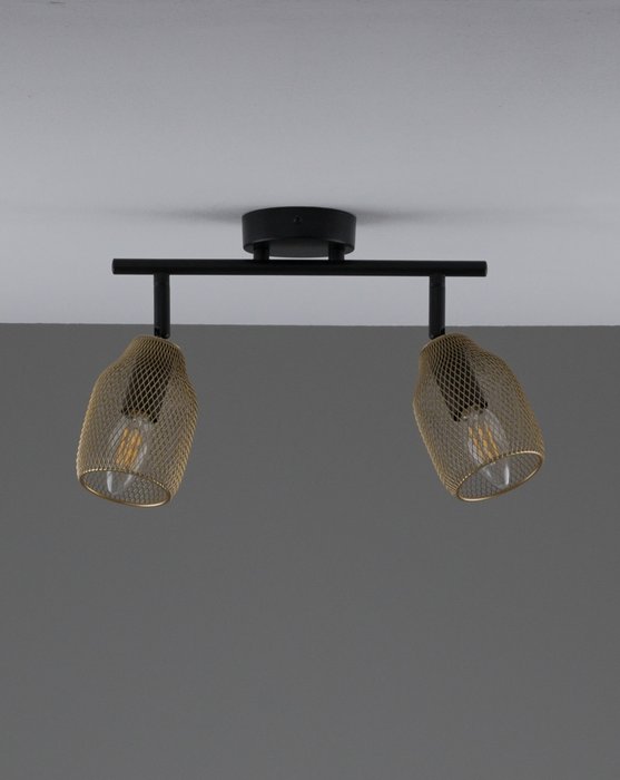 Спот Adalina V11837-2C черно-золотого цвета - лучшие Накладные споты в INMYROOM