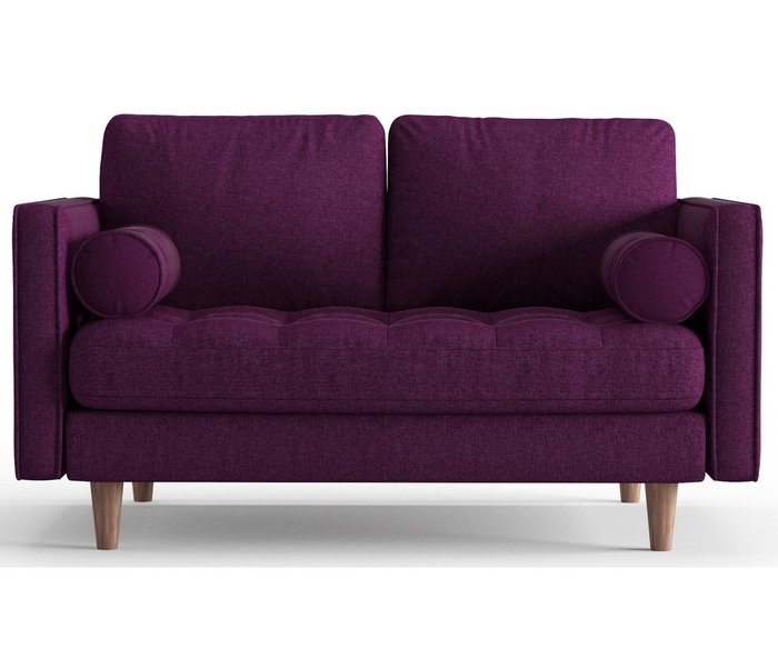 Диван из рогожки Асгард фиолетового цвета - купить Прямые диваны по цене 29990.0