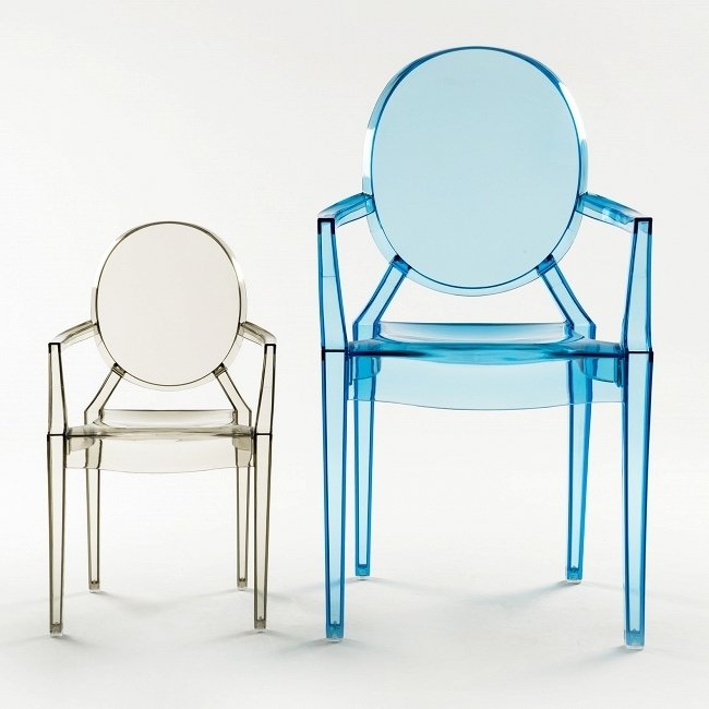 Детский стул прозрачный синий  - купить Детские стулья по цене 4315.0