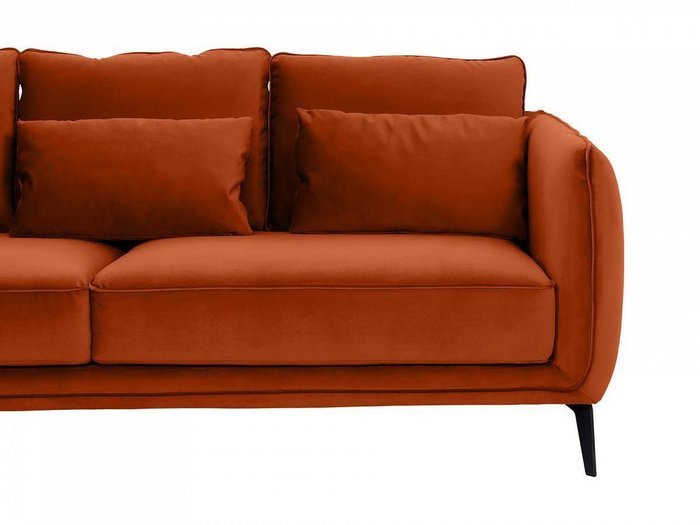 Диван Amsterdam терракотового цвета - лучшие Прямые диваны в INMYROOM