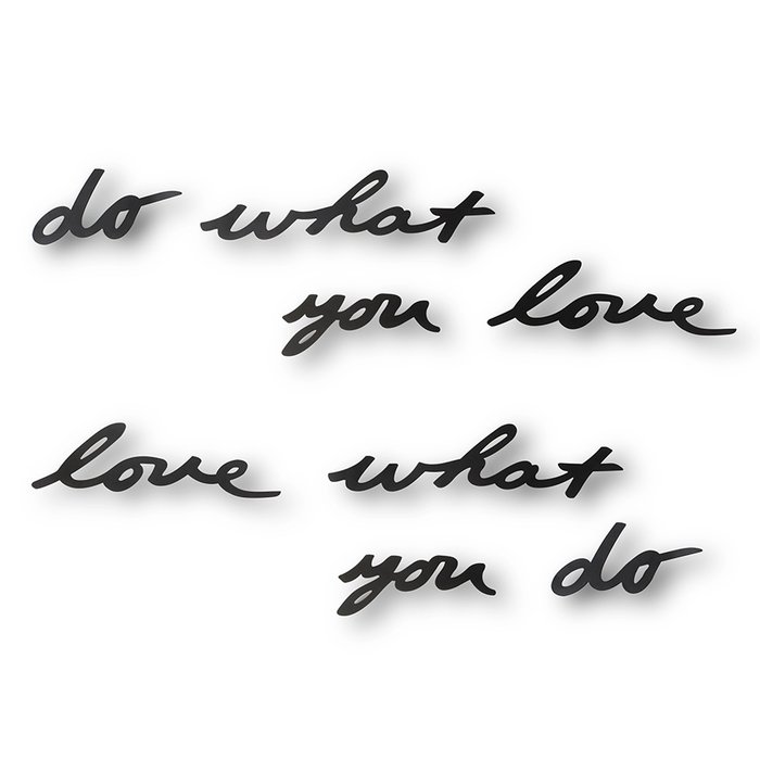 Надпись декоративная Umbra do what you love Надпись декоративная Umbra do what you love