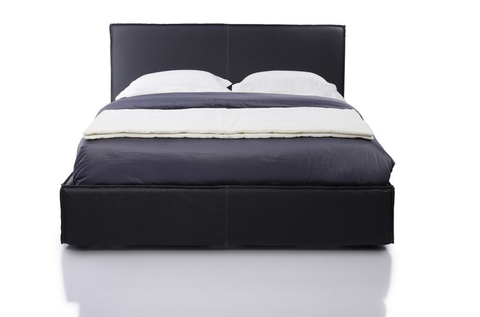 Кровать Mood 200х200 черного цвета с подъемным механизмом и ортопедической решеткой  - лучшие Кровати для спальни в INMYROOM