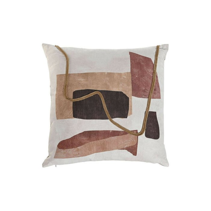 Декоративная подушка Boho 45x45 бежево-коричневого цвета