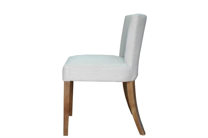 Мягкий стул Barletta со светло-серой обивкой - лучшие Обеденные стулья в INMYROOM
